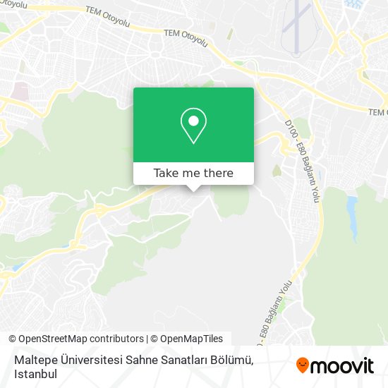 Maltepe Üniversitesi Sahne Sanatları Bölümü map