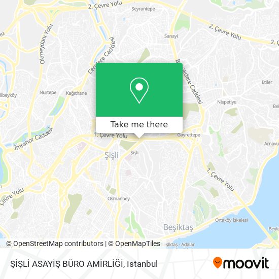 ŞİŞLİ ASAYİŞ BÜRO AMİRLİĞİ map