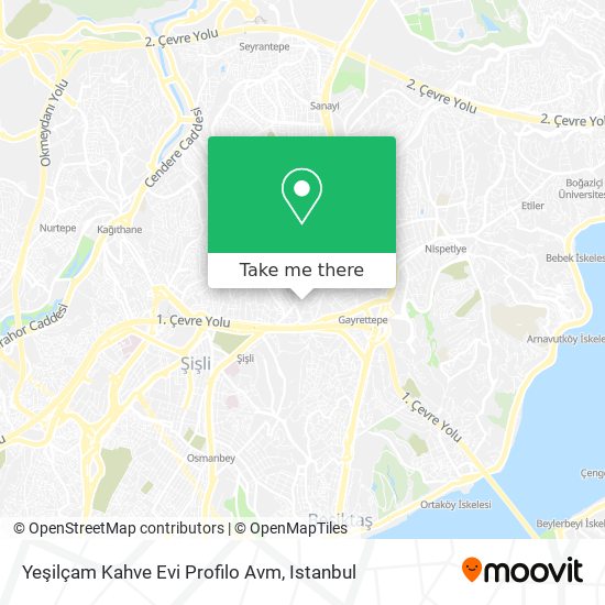 Yeşilçam Kahve Evi Profilo Avm map