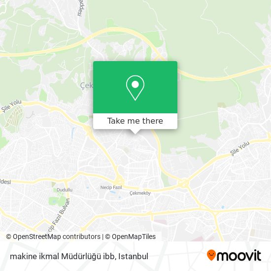 makine ikmal Müdürlüğü ibb map