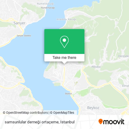 samsunlular derneği ortaçeme map