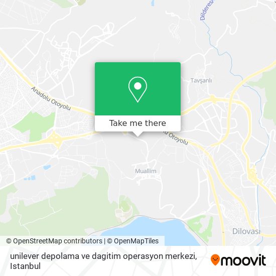 unilever depolama ve dagitim operasyon merkezi map