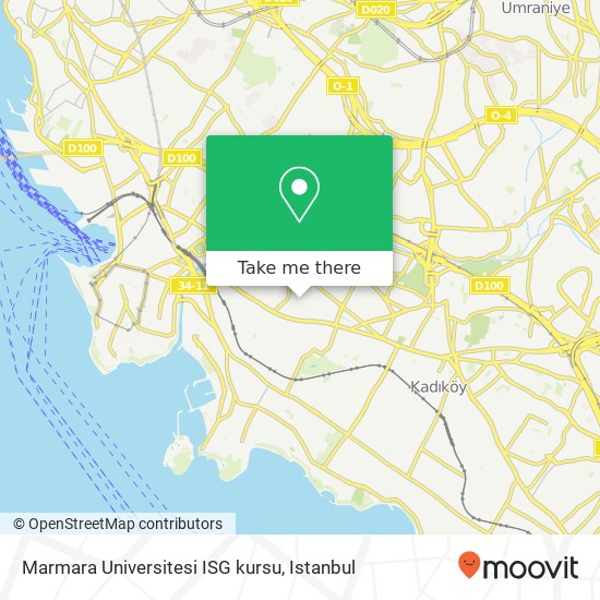 Marmara Universitesi ISG kursu map