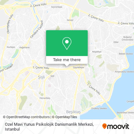 Ozel Mavi Yunus Psikolojik Danismanlik Merkezi map
