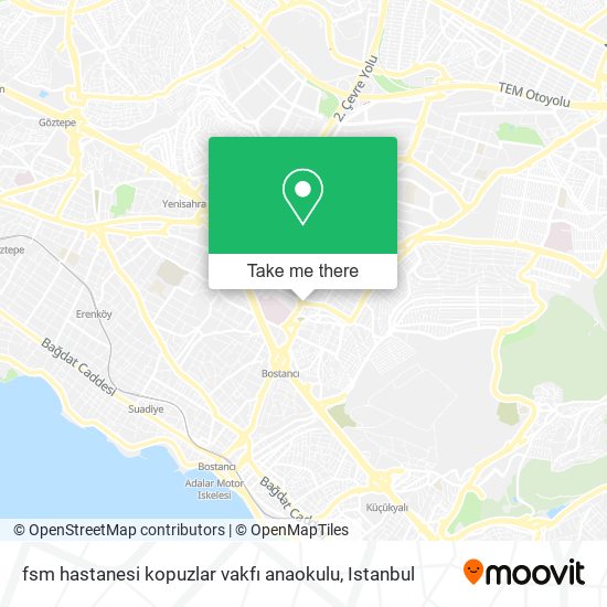 fsm hastanesi kopuzlar vakfı anaokulu map