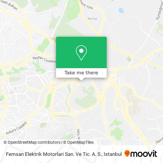 Femsan Elektrik Motorlari San. Ve Tic. A. S. map