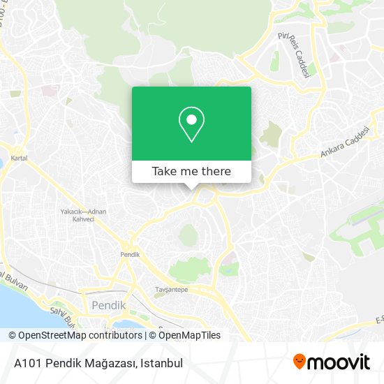 A101 Pendik Mağazası map