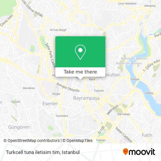 Turkcell tuna iletisim tim map