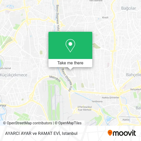 AYARCI AYAR ve RAMAT EVİ map