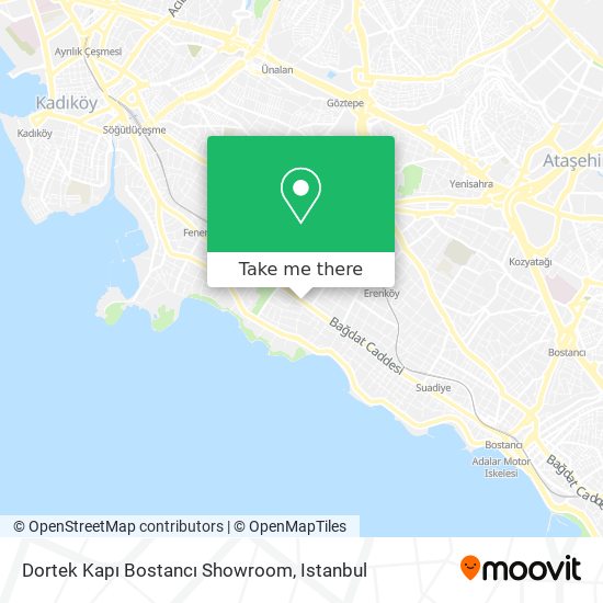 Dortek Kapı Bostancı Showroom map