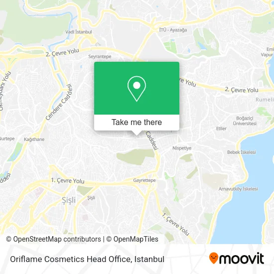 Oriflame Cosmetics Head Office map