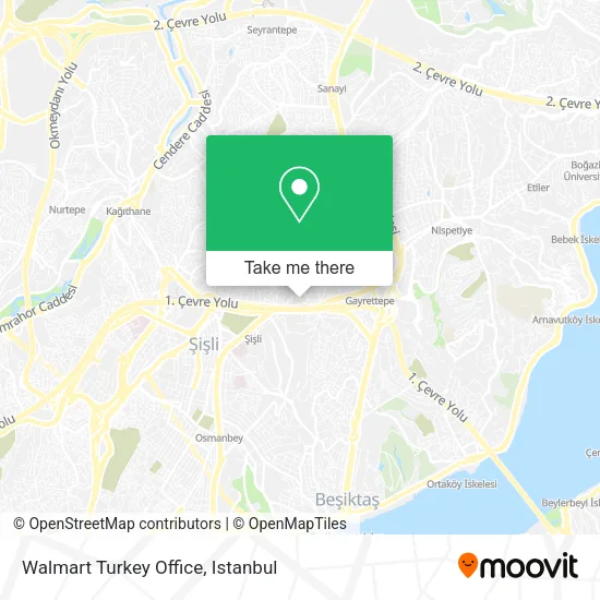 Walmart Turkey Office map