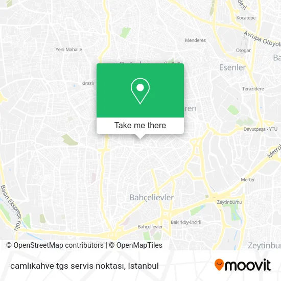 camlıkahve tgs servis noktası map