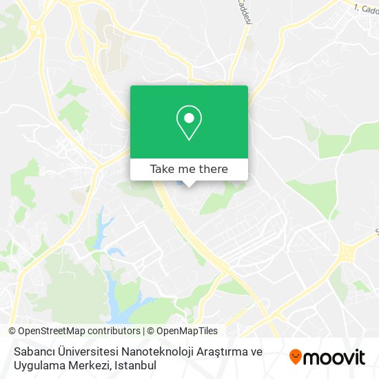 Sabancı Üniversitesi Nanoteknoloji Araştırma ve Uygulama Merkezi map
