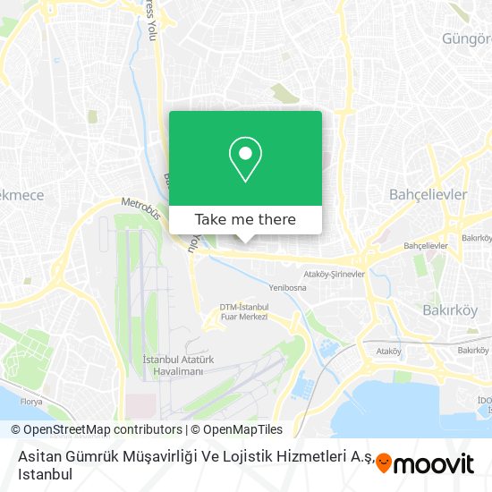 Asi̇tan Gümrük Müşavi̇rli̇ği̇ Ve Loji̇sti̇k Hi̇zmetleri̇ A.ş map
