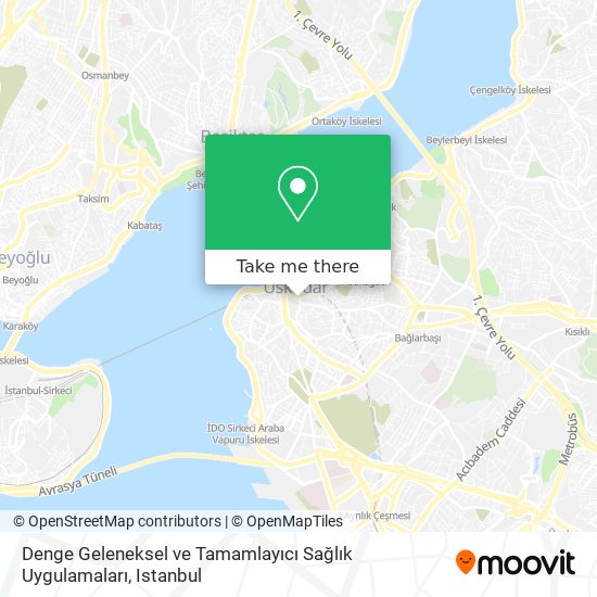 Denge Geleneksel ve Tamamlayıcı Sağlık Uygulamaları map