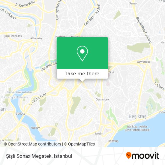 Şişli Sonax Megatek map