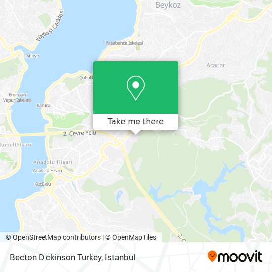 Becton Dickinson Turkey map