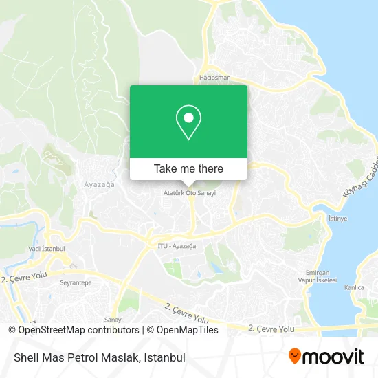 Shell Mas Petrol Maslak map