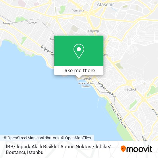 İBB/ İspark Akıllı Bisiklet Abone Noktası/ İsbike/ Bostancı map