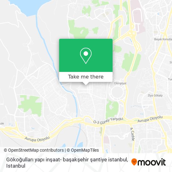 Gökoğulları yapı inşaat- başakşehir şantiye istanbul map