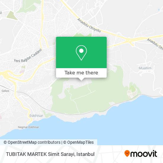 TUBITAK MARTEK Simit Sarayi map