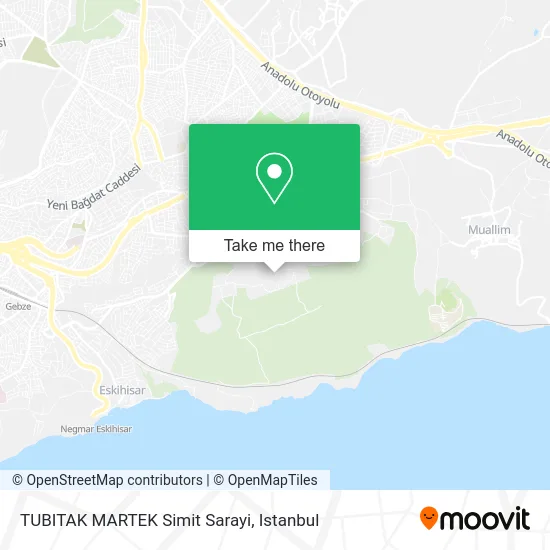 TUBITAK MARTEK Simit Sarayi map