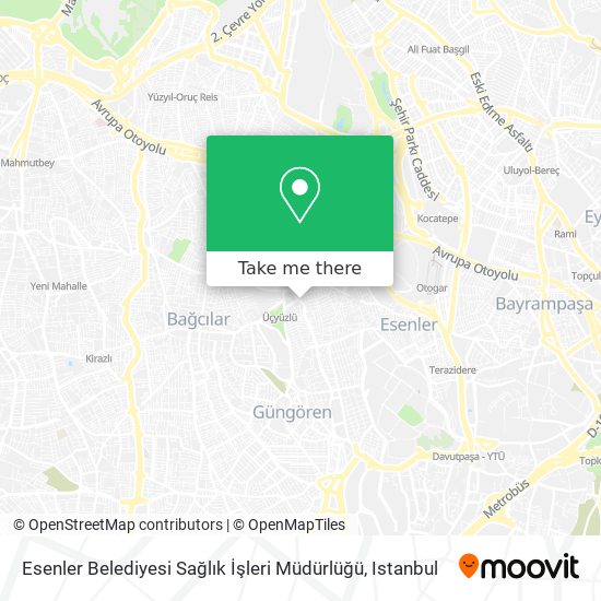 Esenler Belediyesi Sağlık İşleri Müdürlüğü map