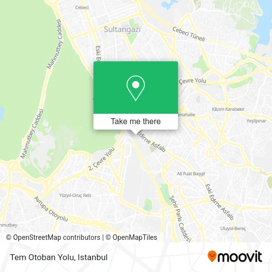Tem Otoban Yolu map