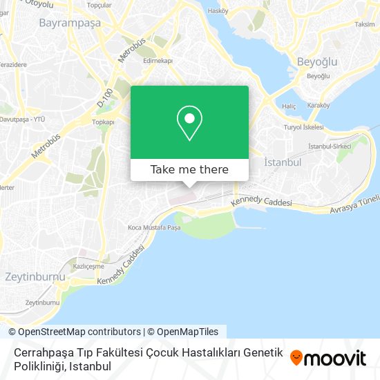 Cerrahpaşa Tıp Fakültesi Çocuk Hastalıkları Genetik Polikliniği map