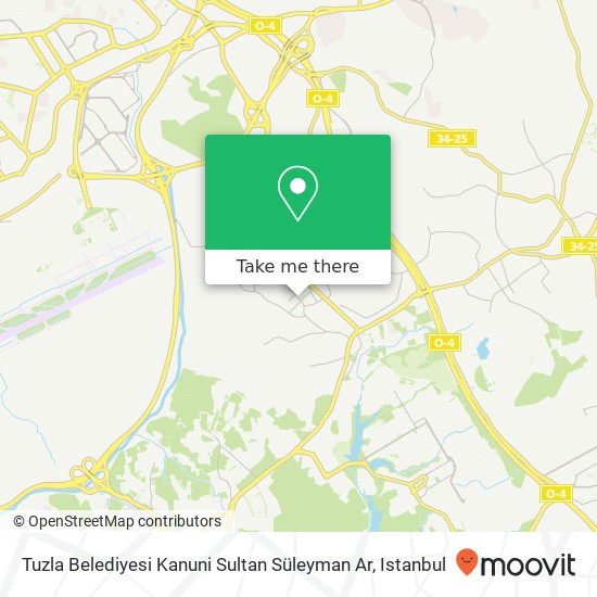 Tuzla Belediyesi Kanuni Sultan Süleyman Ar map