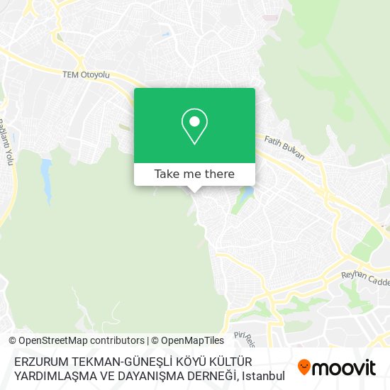 ERZURUM TEKMAN-GÜNEŞLİ KÖYÜ KÜLTÜR YARDIMLAŞMA VE DAYANIŞMA DERNEĞİ map