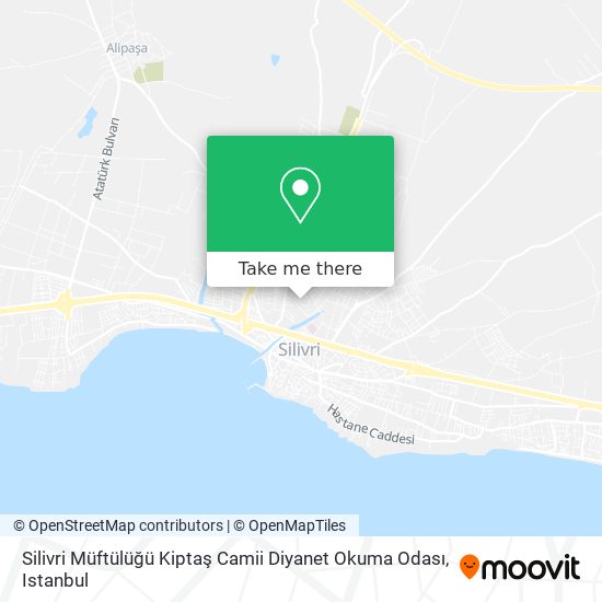Silivri Müftülüğü Kiptaş Camii Diyanet Okuma Odası map