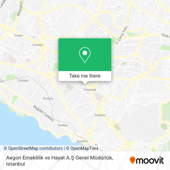 Aegon Emeklilik ve Hayat A.Ş Genel Müdürlük map