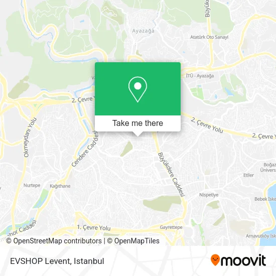 EVSHOP Levent map