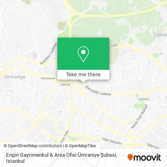 Engin Gayrimenkul & Arsa Ofisi Ümraniye Şubesi map