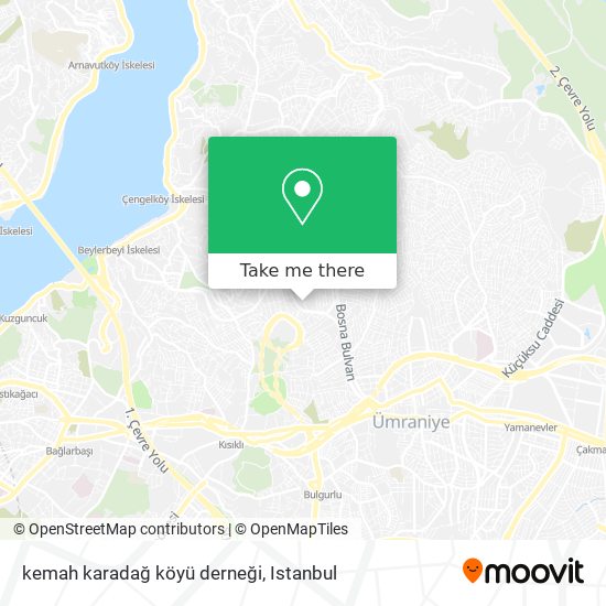 kemah karadağ köyü derneği map