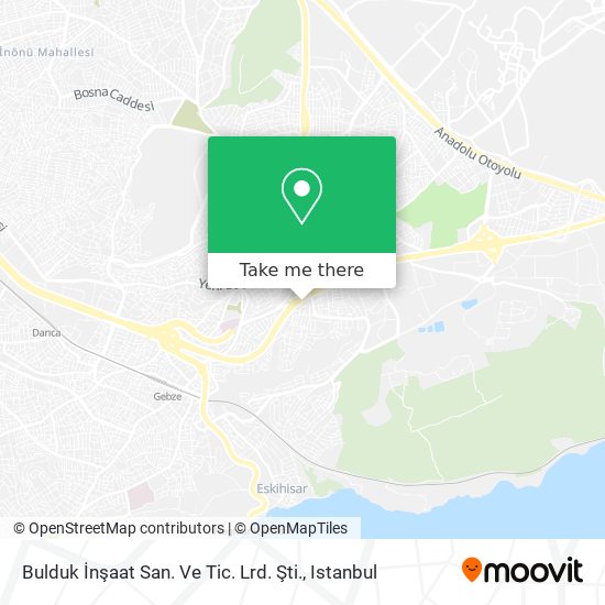 Bulduk İnşaat San. Ve Tic. Lrd. Şti. map