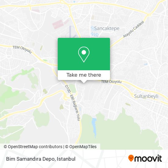 Bim Samandıra Depo map