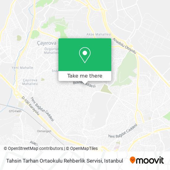 Tahsin Tarhan Ortaokulu Rehberlik Servisi map