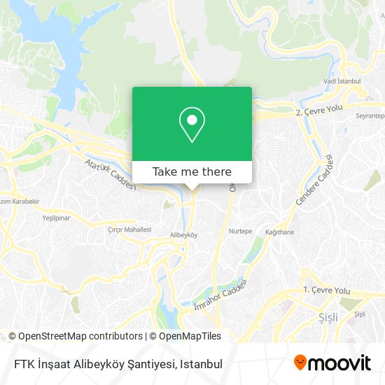 FTK İnşaat Alibeyköy Şantiyesi map