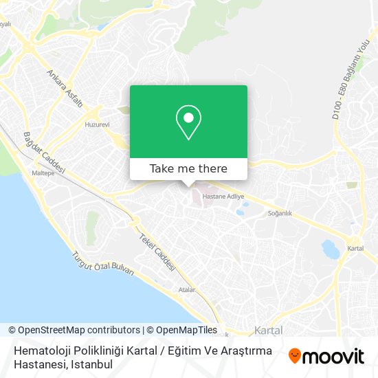 Hematoloji Polikliniği Kartal / Eğitim Ve Araştırma Hastanesi map