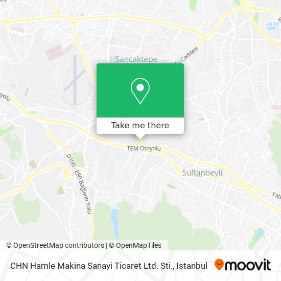 CHN Hamle Makina Sanayi Ticaret Ltd. Sti. map