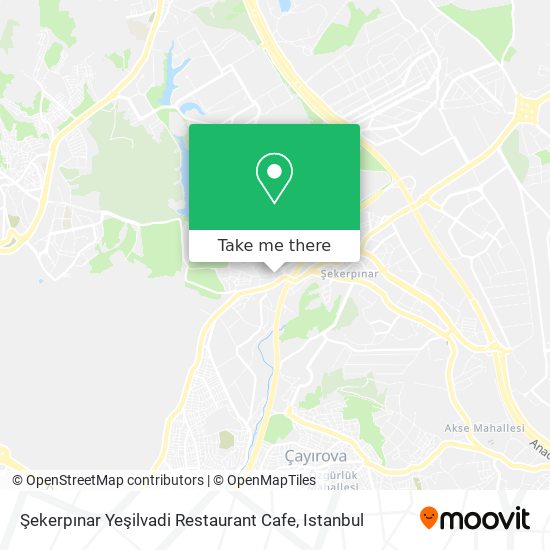 Şekerpınar Yeşilvadi Restaurant Cafe map