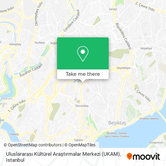 Uluslararası Kültürel Araştırmalar Merkezi (UKAM) map