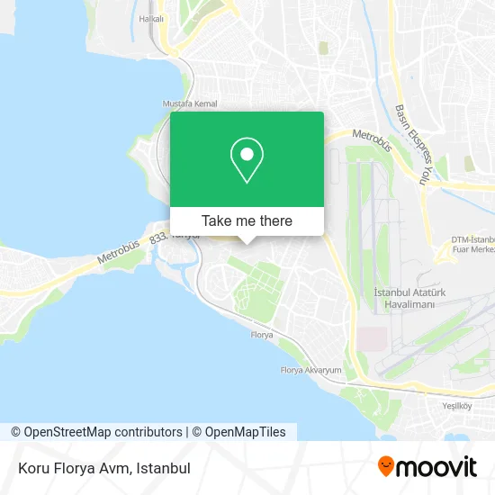 Koru Florya Avm map