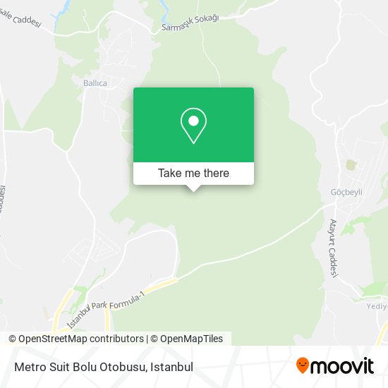 Metro Suit Bolu Otobusu map