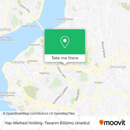Yapı Merkezi Holding- Tasarım Bölümü map