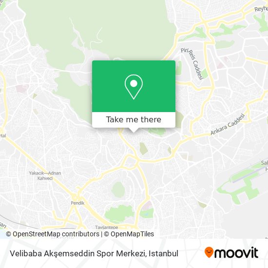 Velibaba Akşemseddin Spor Merkezi map