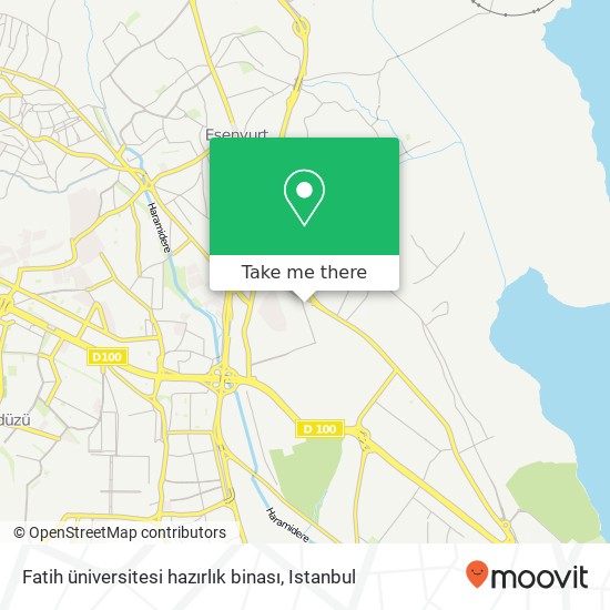 Fatih üniversitesi hazırlık binası map